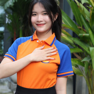 Áo polo phối tay raglan